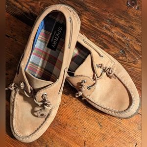 SPERRY TOP-SIDER, WOMEN SZ 9, TAN